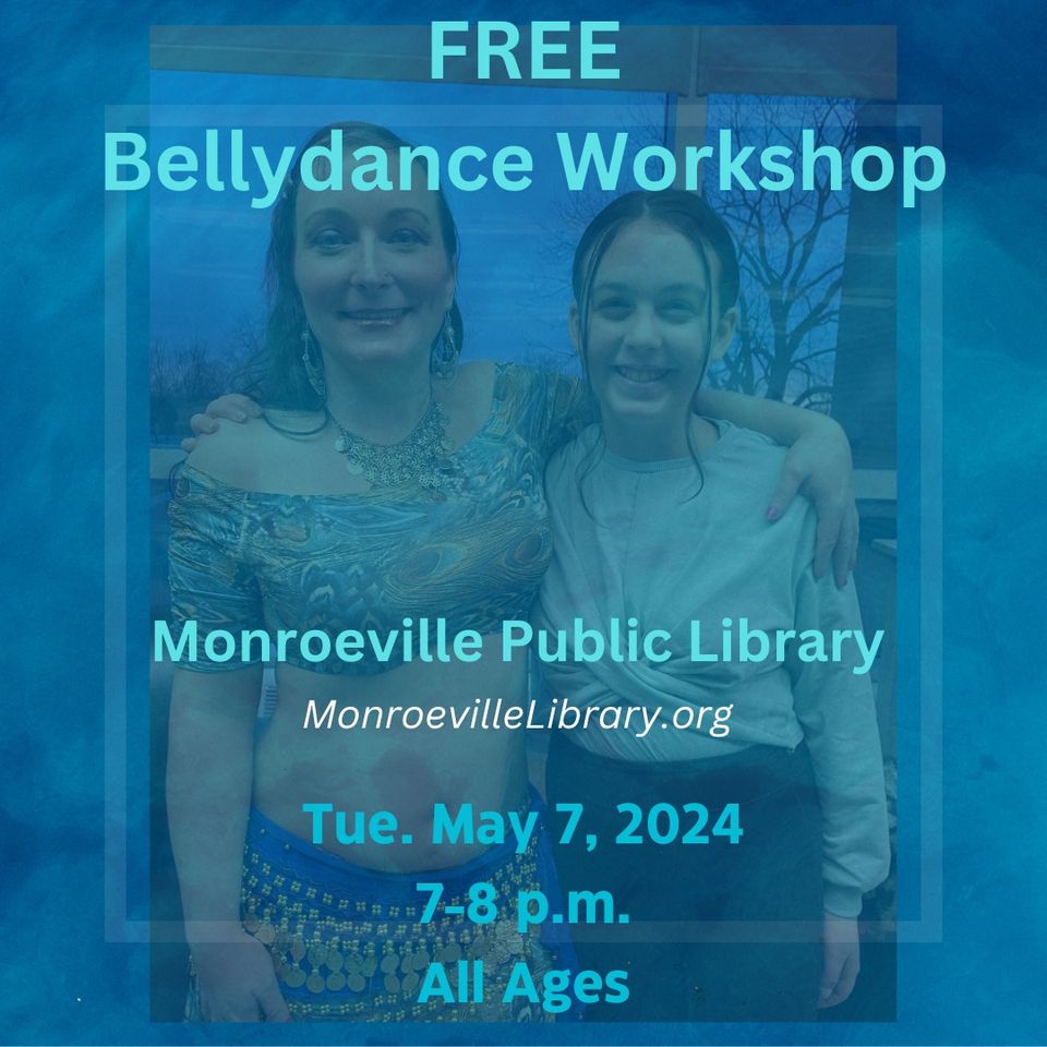Image for bellydance workshop, featuring Amethyst and daughter.