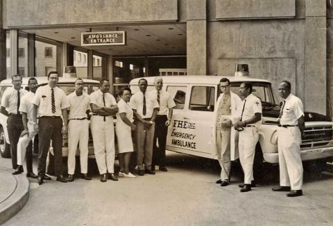 Black and White picture of early Freedom House employees.