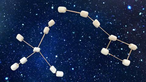 Marshmallow model of a constellation