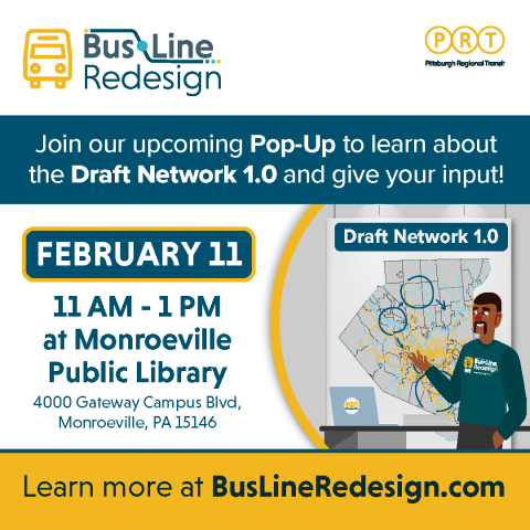 Learn more about Draft Network 1.0 and the Bus Line Redesign with Pittsburgh Regional Transit