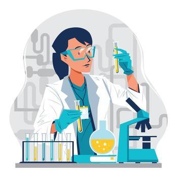 Woman scientist in a lab