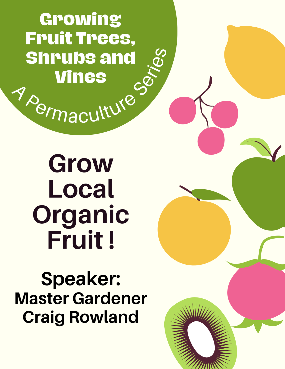 Grow Local Organic Fruit