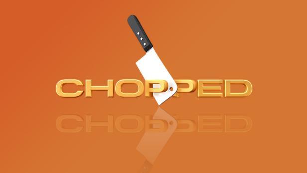 Chopped (Food Network TV Show) Logo on Orange Background